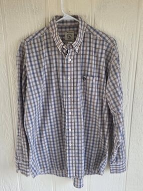 Men's Gunnison Creek Button-Down Plaid Shirt, Size Large